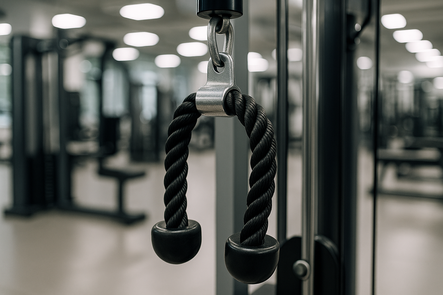 cable rope at gym